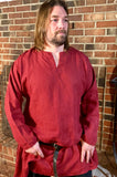 Biking Red Linen Tunic