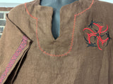 Short Sleeve Embroidered Tunic
