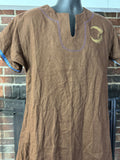 Short Sleeve Embroidered Tunic